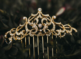 Peineta Royal Dorado