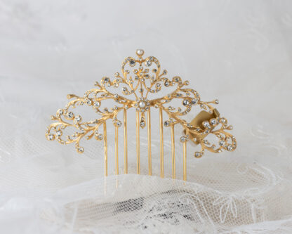 Peineta Mantilla Dorado