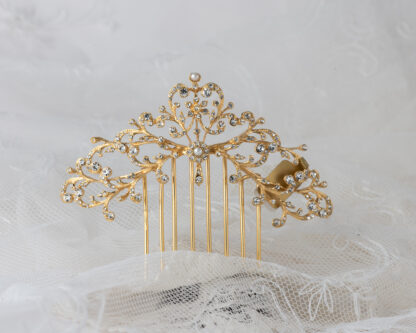 Peineta Mantilla Dorado