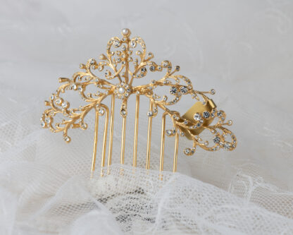 Peineta Mantilla Dorado