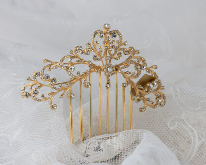 Peineta Mantilla Dorado