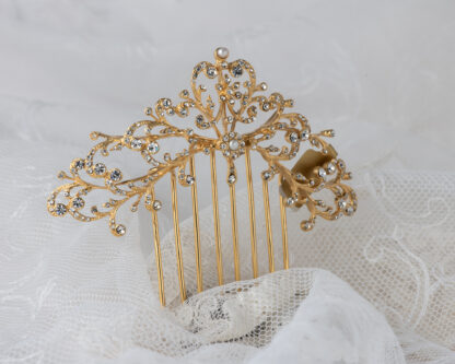 Peineta Mantilla Dorado