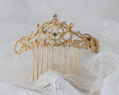 Peineta Royal Dorado