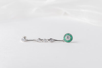 Pendientes Ojo de Perdiz Mini Largo Verde