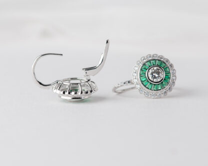 Pendientes Ojo de Perdiz Verde Pequeño