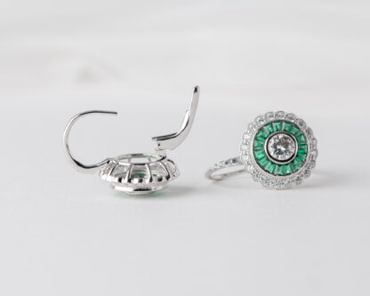 Pendientes Ojo de Perdiz Verde Pequeño