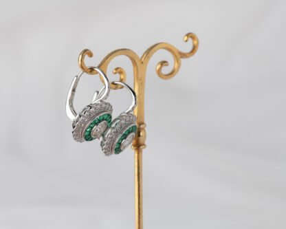 Pendientes Ojo de Perdiz Verde Pequeño