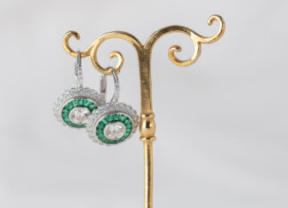 Pendientes Ojo de Perdiz Verde Pequeño