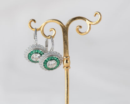 Pendientes Ojo de Perdiz Verde Pequeño