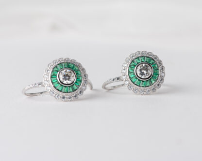 Pendientes Ojo de Perdiz Verde Pequeño