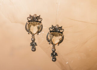 Pendientes Serpens Cuarzo Limon