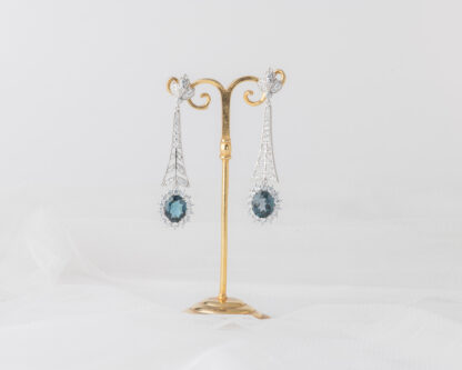 Pendientes Letiana Topacio London Blue