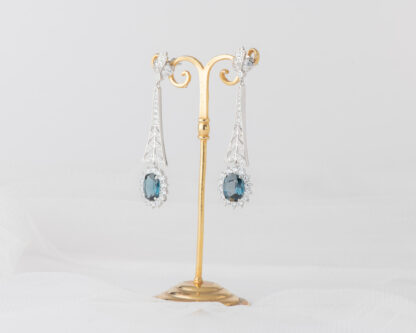 Pendientes Letiana Topacio London Blue