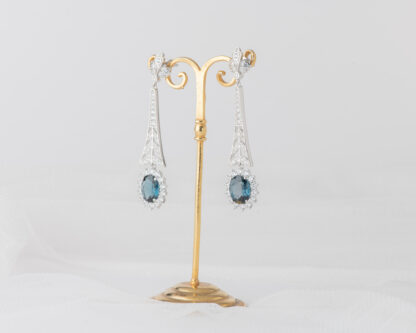 Pendientes Letiana Topacio London Blue