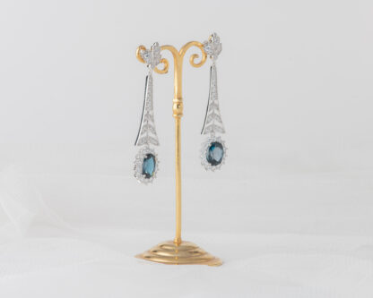 Pendientes Letiana Topacio London Blue