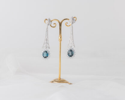 Pendientes Letiana Topacio London Blue