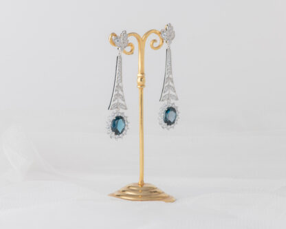 Pendientes Letiana Topacio London Blue