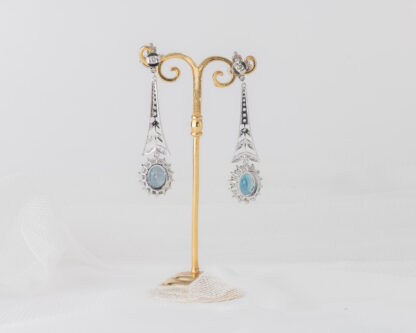 Pendientes Letiana Topacio London Blue