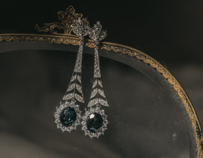 Pendientes Letiana Topacio London Blue