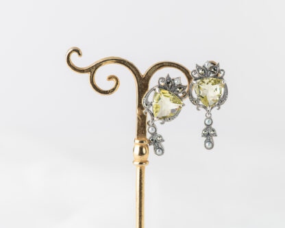 Pendientes Serpens Cuarzo Limon