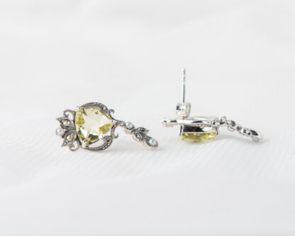 Pendientes Serpens Cuarzo Limon