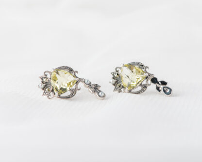 Pendientes Serpens Cuarzo Limon
