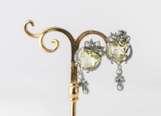 Pendientes Serpens Cuarzo Limon