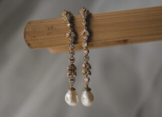 Pendientes Luisa Perla Dorado