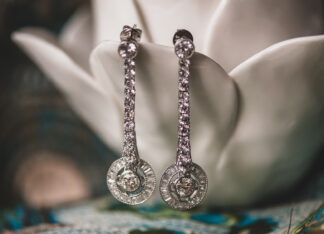 Pendientes Ojo de Perdiz Redondo Blanco