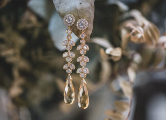 Pendientes Patricia Citrino Dorado