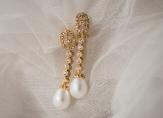 Pendientes Cristal Dorado