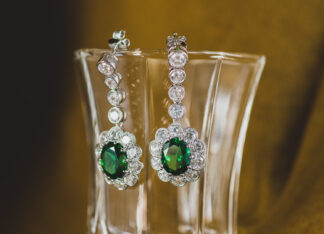 Pendientes Diana Verde Largo