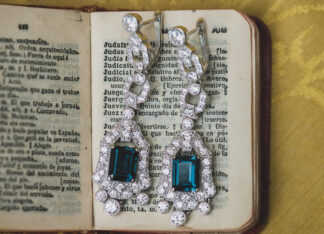 Pendientes Garibaldi Topacio London Blue