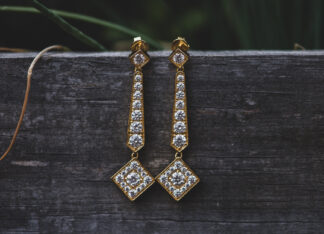 Pendientes Tunez Prisma Dorado