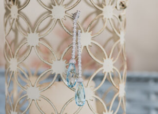 Pendientes Greta Topacio Azul