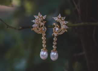 Pendientes Grace Largo Dorado