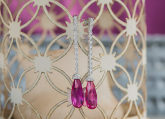 Pendientes Greta Rosa